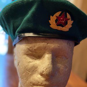 Authentic Soviet Era: Soviet Army: Border guard Military issued beret